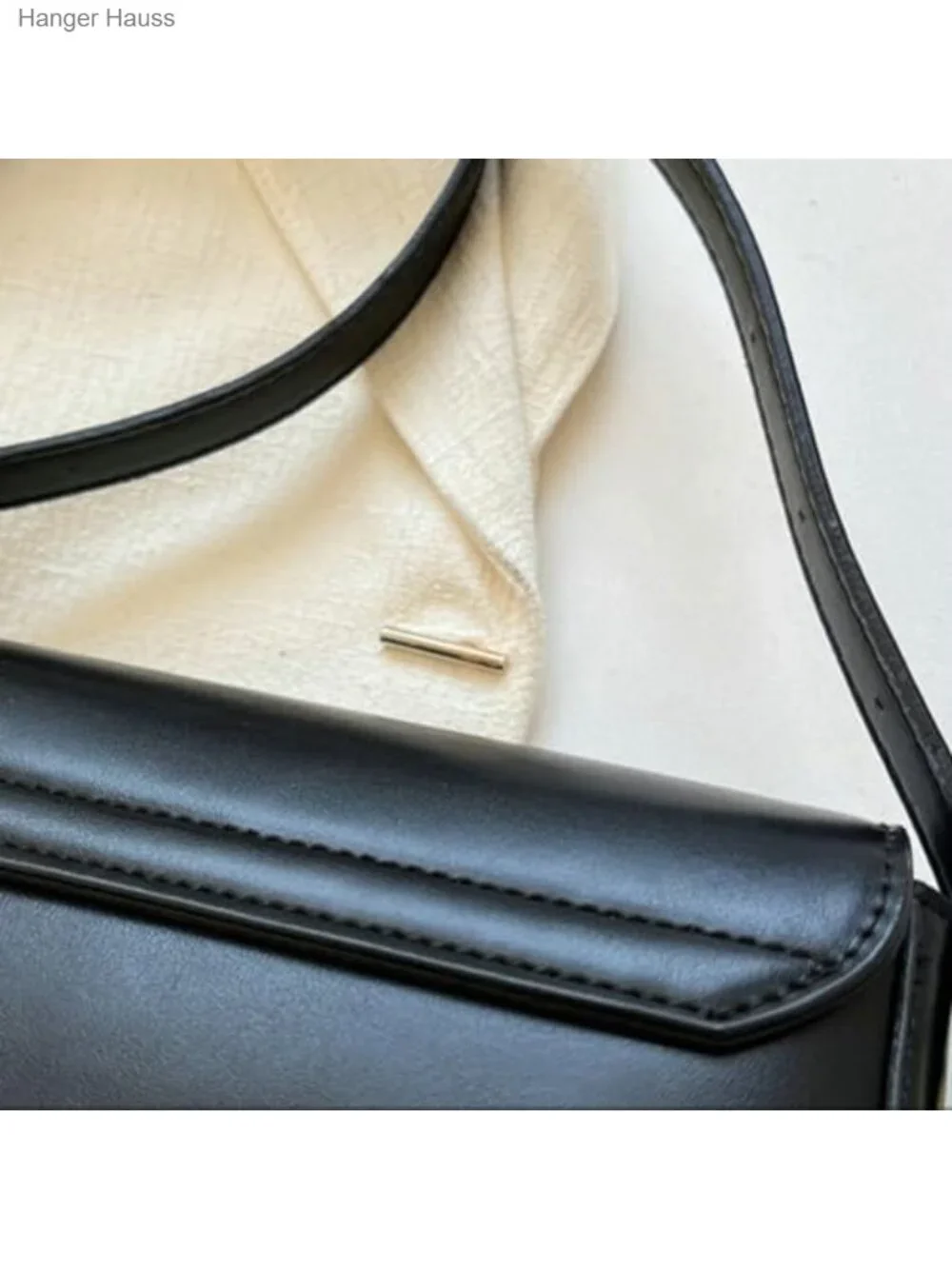 Vegan Leather Retro Y2K Hobo Shoulder Bag Adjustable Strap Tote